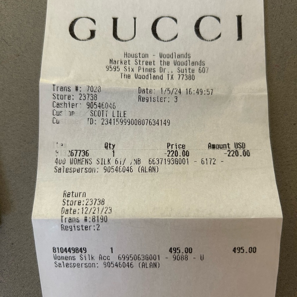 New Authentic Gucci Flora Print Silk Scarf - Picture 6 of 8